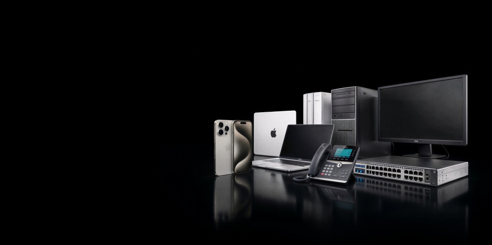 Refurbished IT equipment from VDR: laptops, servers, network switches and IP phones