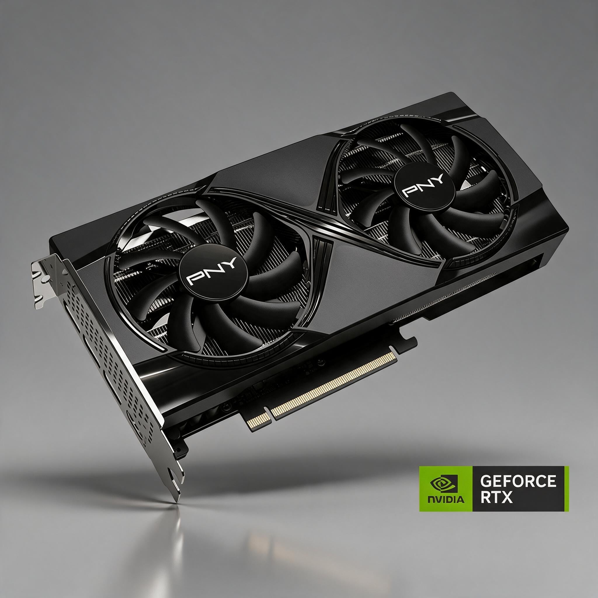 PNY GeForce RTX 5080 16GB SLIM Dual Fan Overclocked graphics card