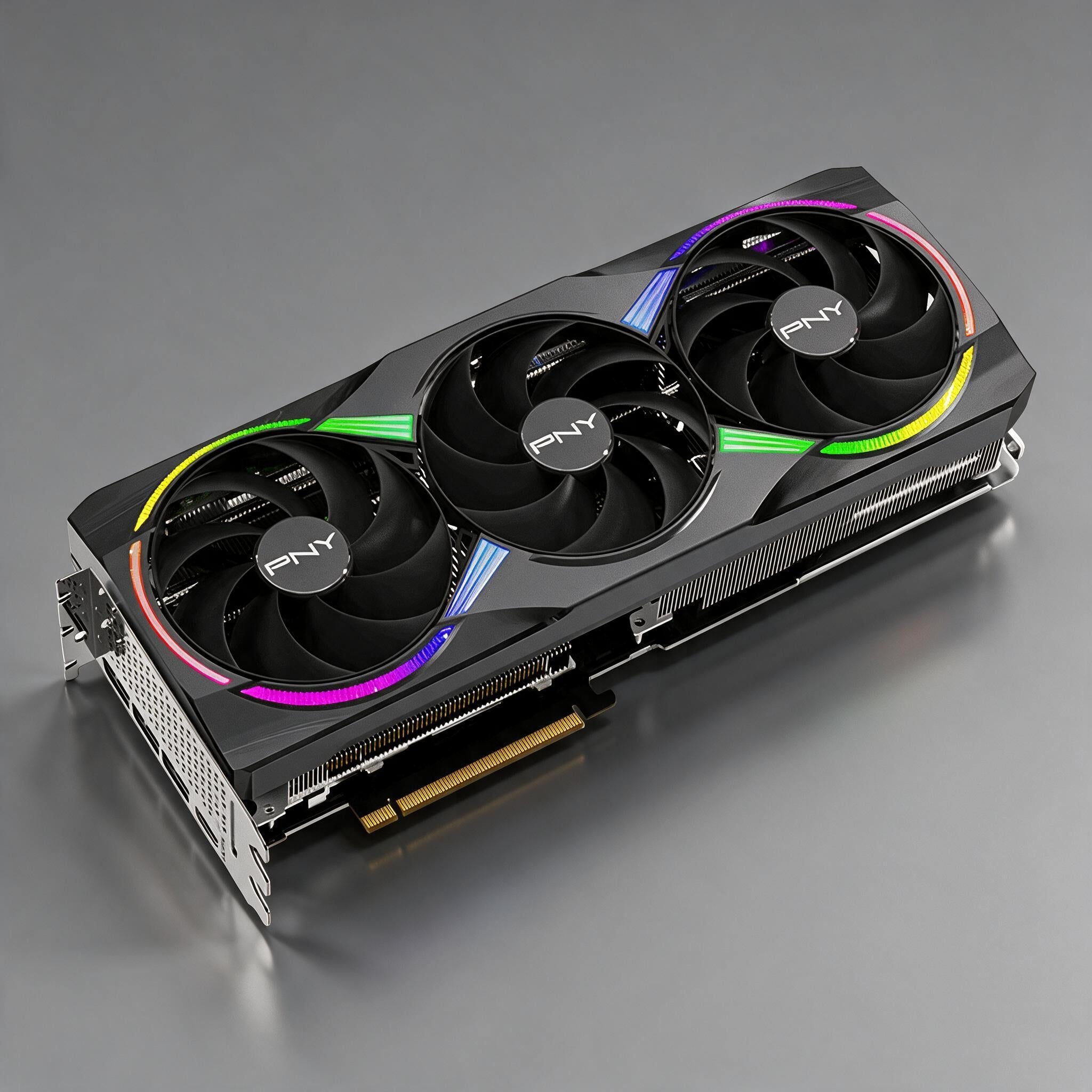 PNY GeForce RTX 5080 16GB ARGB Overclocked Triple Fan graphics card