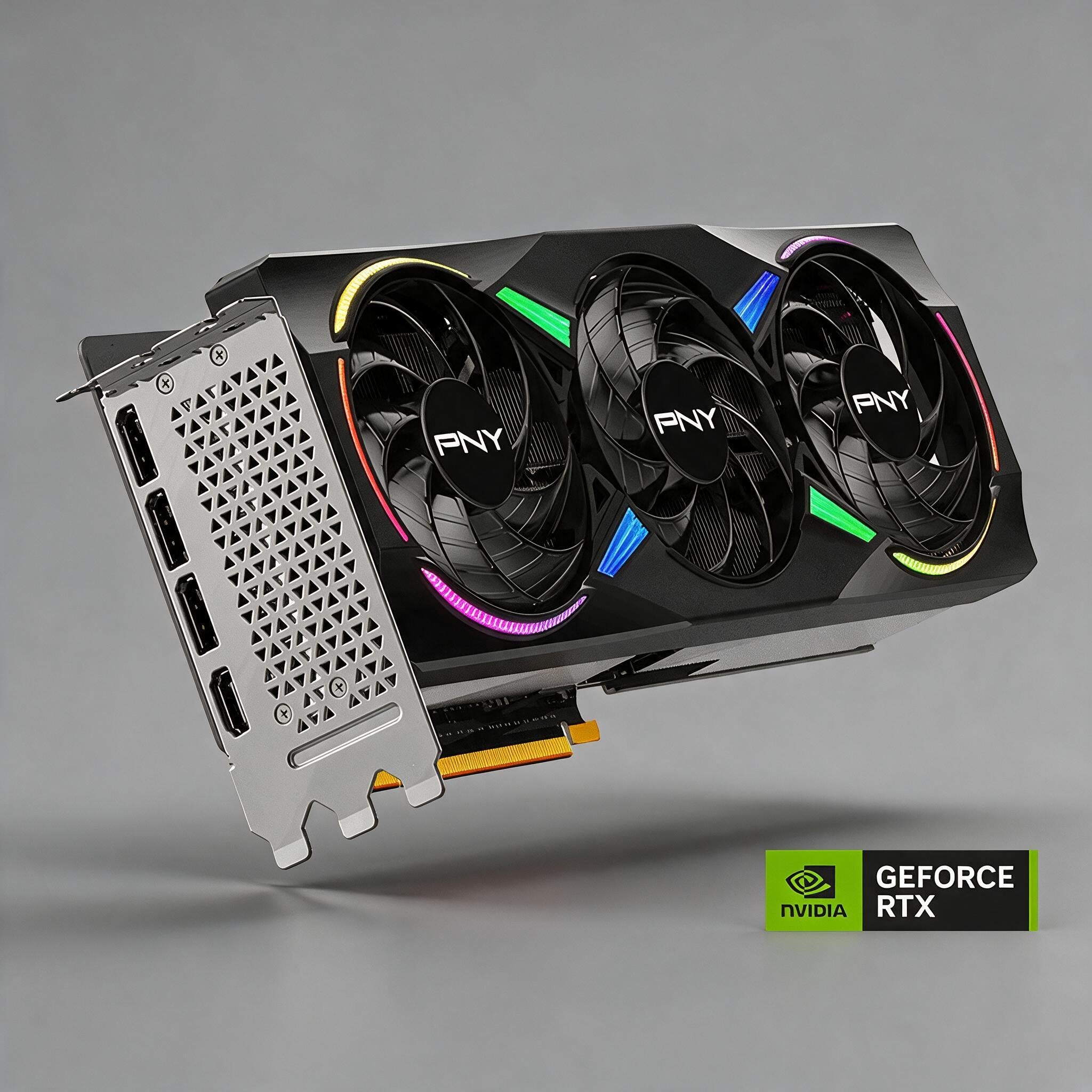 PNY GeForce RTX 5060 8GB ARGB Overclocked Triple Fan graphics card