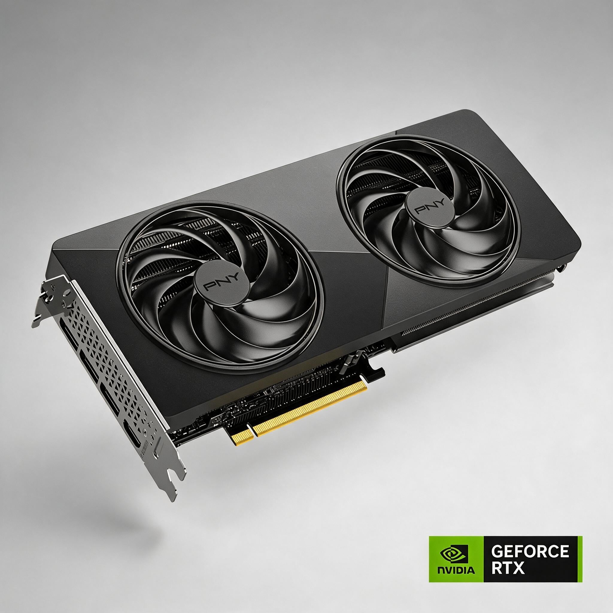 PNY GeForce RTX 5070 12GB SLIM Dual Fan Overclocked graphics card
