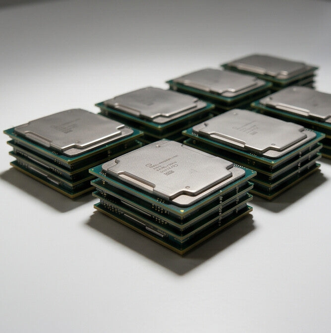Intel Xeon Gold 6226R server processor, detail view