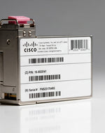 Cisco GLC-LH-SMD SFP transceiver, detail view
