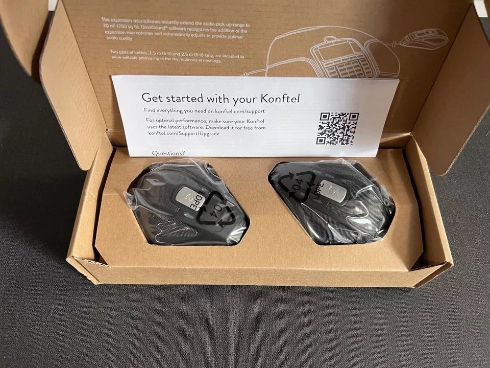 New Konftel 300 conference phone expansion microphones