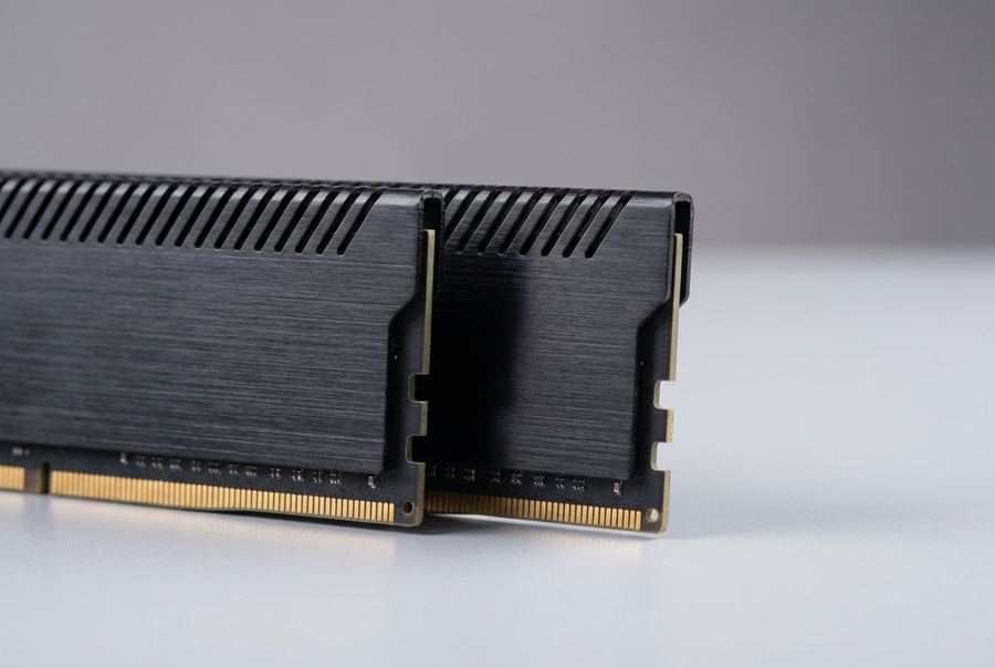 Desktop DIMM memory modules with aluminium heat spreaders
